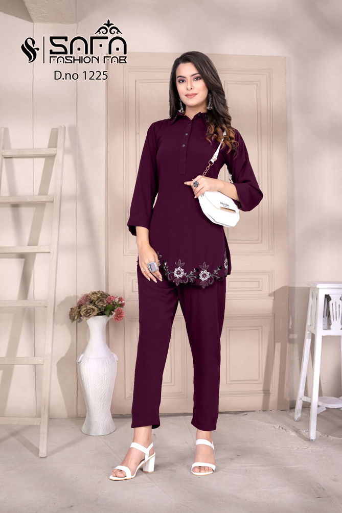 Safa Fashion Fab Dn 1225 Cord Set Ladies Top With Pants Wholesalers In Delhi
